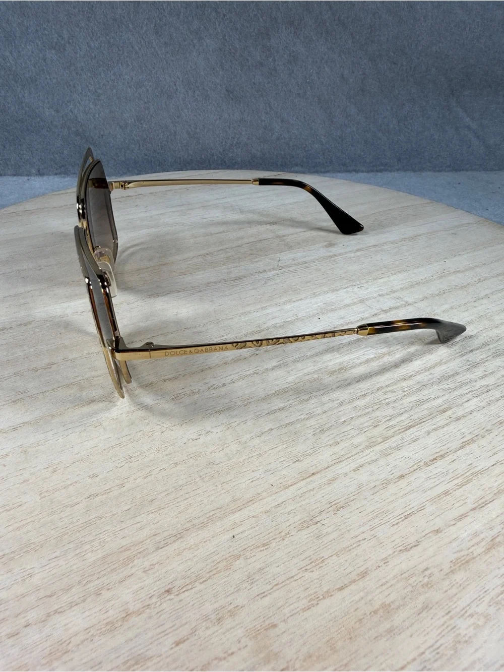 Dolce & Gabbana DG2306 Butterfly Gold Leopard Sunglasses Size 55mm